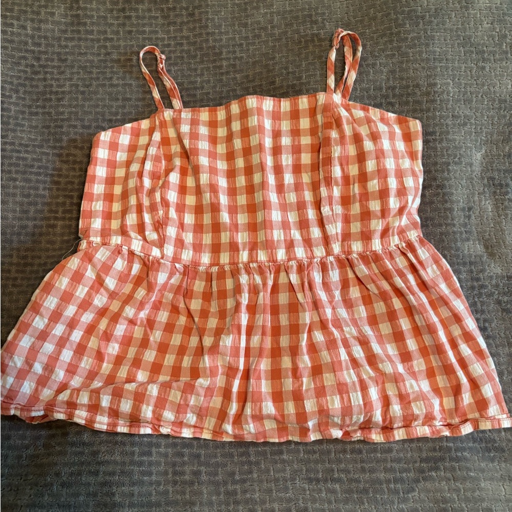 Wild Fable Red and White Textured Top